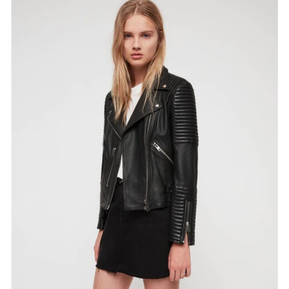 All Saints Estella Leather Biker Jacket